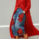Maud - Linen Shirt Dress and Floral Jeans