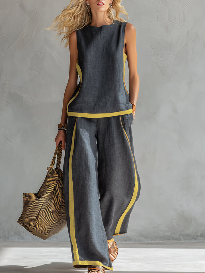 Aurene | Linen Two Piece Set