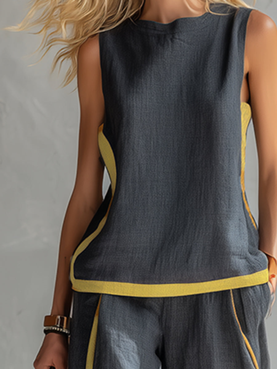 Aurene | Linen Two Piece Set