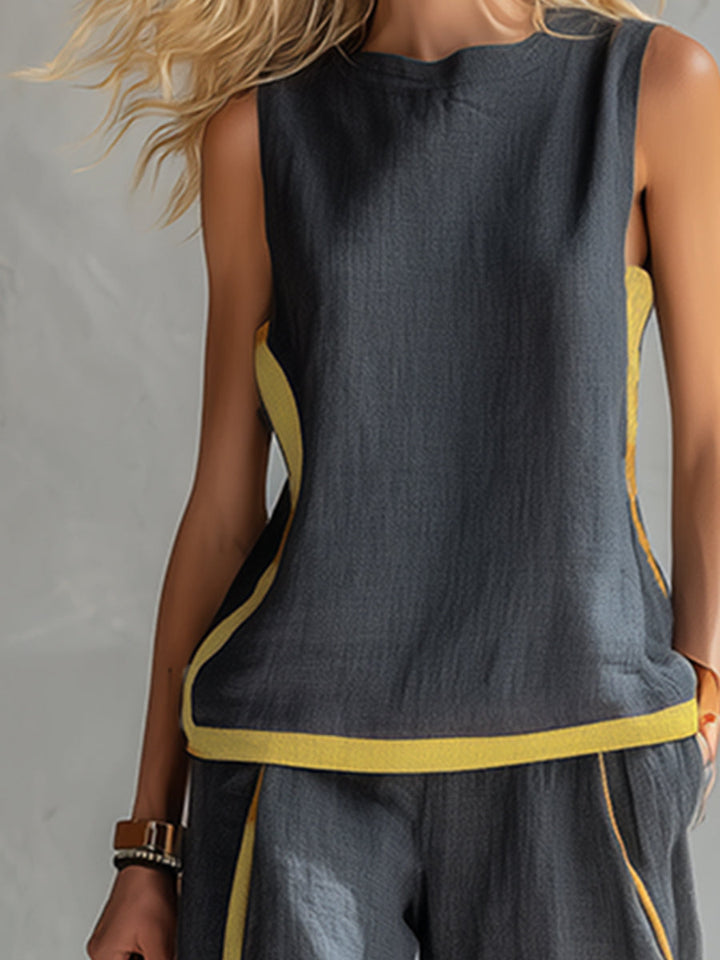 Aurene | Linen Two Piece Set