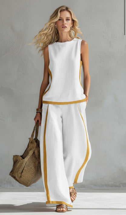 Aurene | Linen Two Piece Set