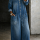Stephanie | Off Shoulder Denim Shirt Jumpsuit