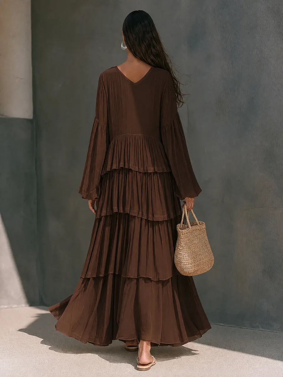 Geraldine™ Tiered Ruffle Maxi Dress