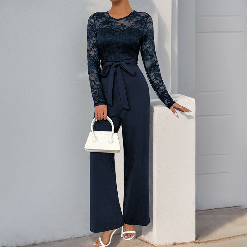 Phyllis™ Lace Bell Sleeve Jumpsuit