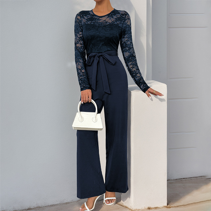 Phyllis™ Lace Bell Sleeve Jumpsuit