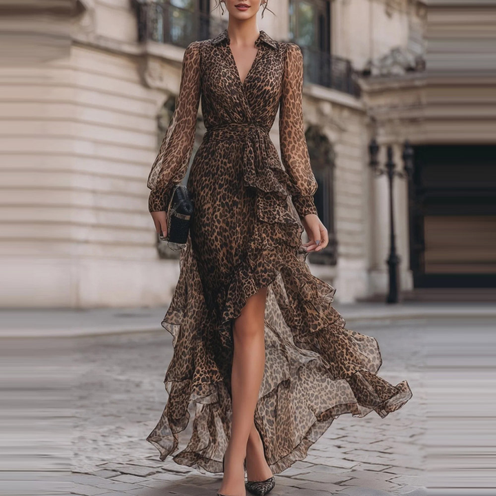 Harriet™ Leopard Lace Maxi Dress