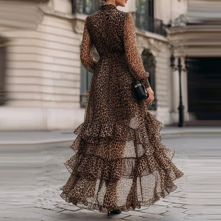 Harriet™ Leopard Lace Maxi Dress