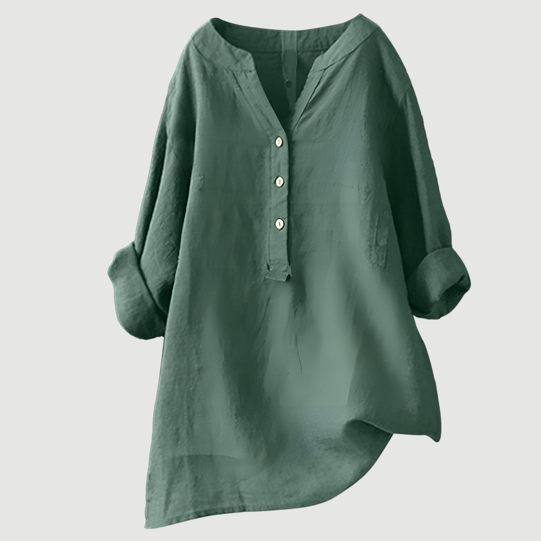Lina | Lightweight and Comfortable Linen Blouse
