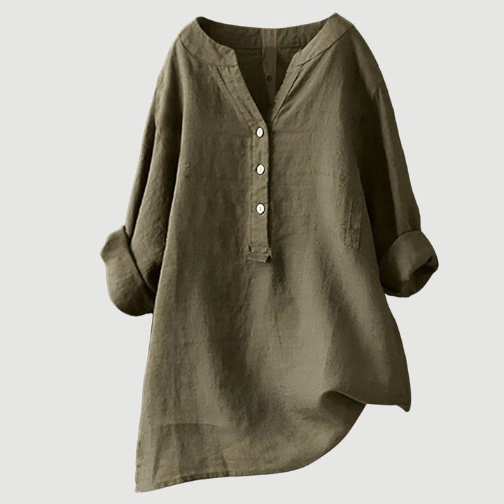 Lina | Lightweight and Comfortable Linen Blouse