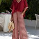 Alira Striped Linen Duo Set